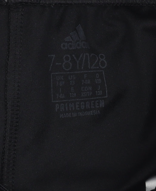 Adidas Boys Black Athletic Shorts 7-8 Years Gym Training