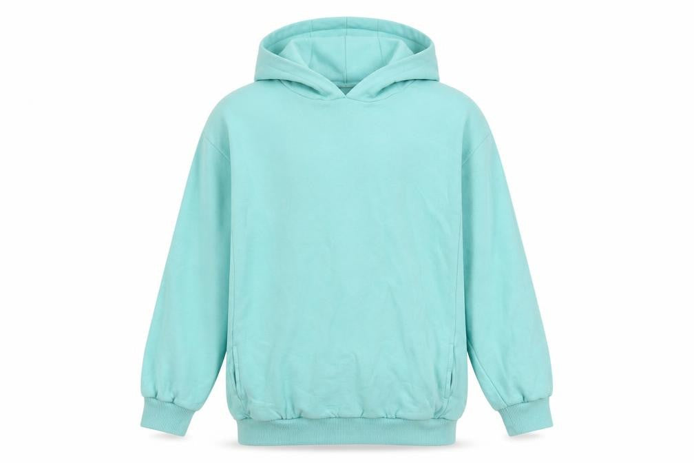 Front view of Next girls’ green pullover hoodie 11 years