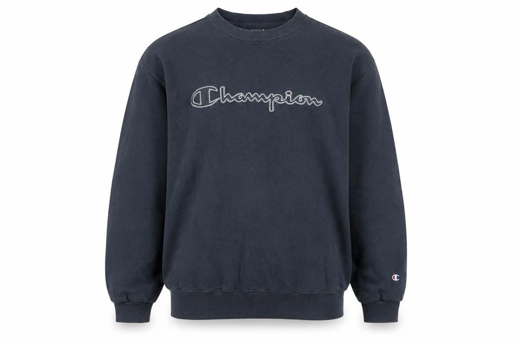 Mens UK Size L Champion Blue Pullover Sweatshirt