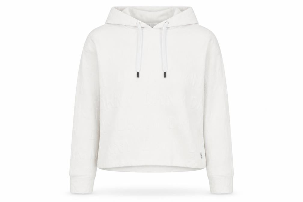 Womens UK Size S DKNY White Pullover Hoodie