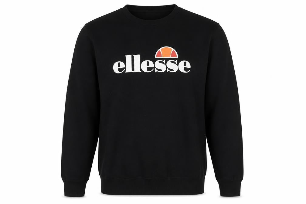 Unisex Adults UK Size 12 ellesse Black Pullover Sweatshirt