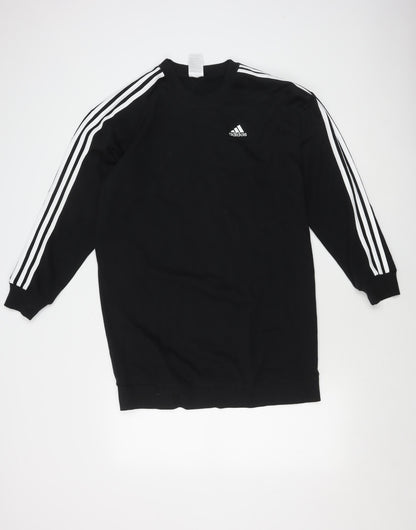 Adidas Black Logo Long Sleeve Dress XS