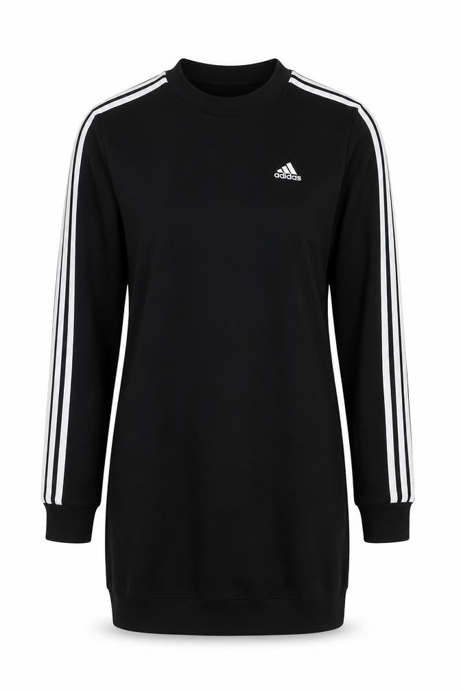 Adidas Black Logo Long Sleeve Dress XS