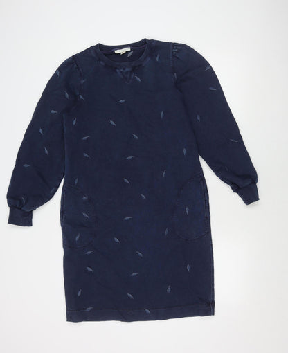 White Stuff Women's Blue Shift Dress, Size 8, Pockets
