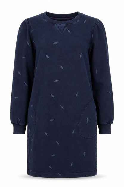 White Stuff Women's Blue Shift Dress, Size 8, Pockets