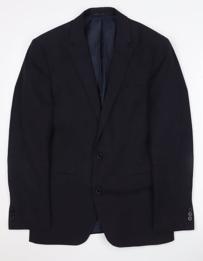 Mens UK Size 36 Debenhams Regular Blue Suit Jacket