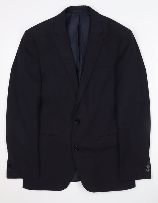 Mens UK Size 36 Debenhams Regular Blue Suit Jacket