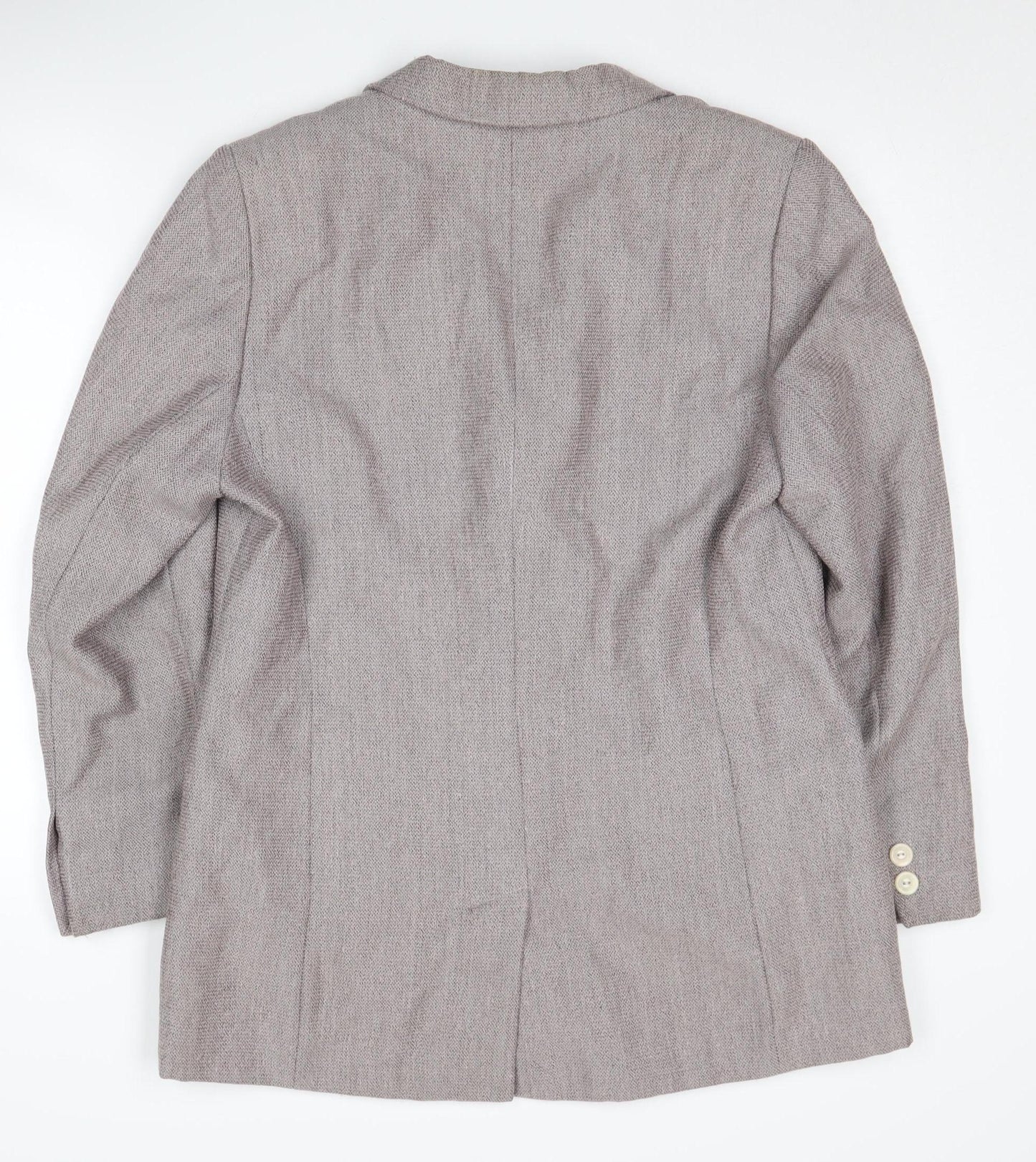 DUO Women's Grey Wool Blazer Size 14