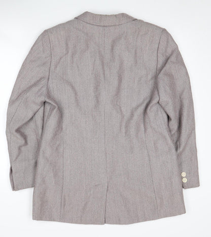 DUO Women's Grey Wool Blazer Size 14