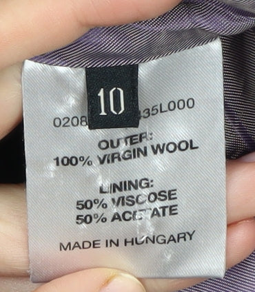 Hobbs Women’s Black Blazer Size 10 with Notch Lapels