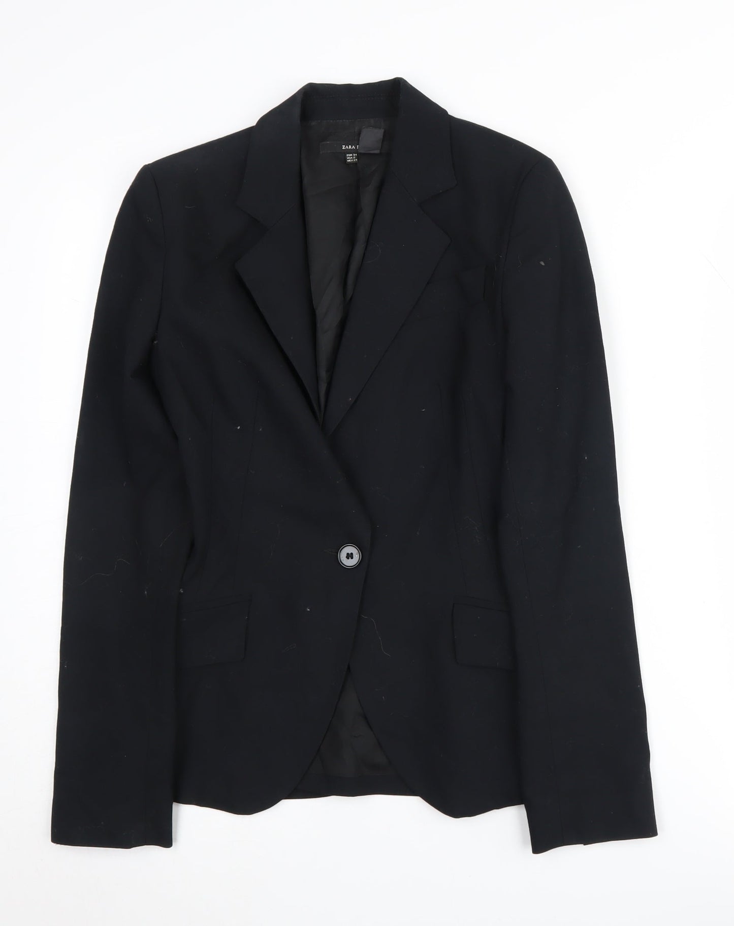 Zara Basic Women's Black Slim Suit Jacket Size 6