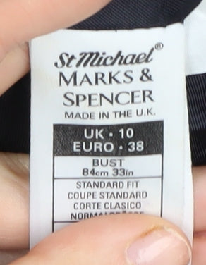 Marks and Spencer Women's Black Long Suit Jacket Size 10