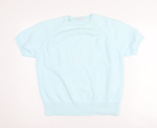 Womens UK Size 14 Berkertex Blue Pullover Jumper