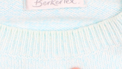 Womens UK Size 14 Berkertex Blue Pullover Jumper
