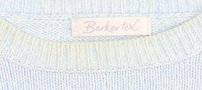 Berkert Women's Blue Pullover Jumper - Size 14