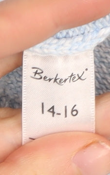 Berkert Women's Blue Pullover Jumper - Size 14
