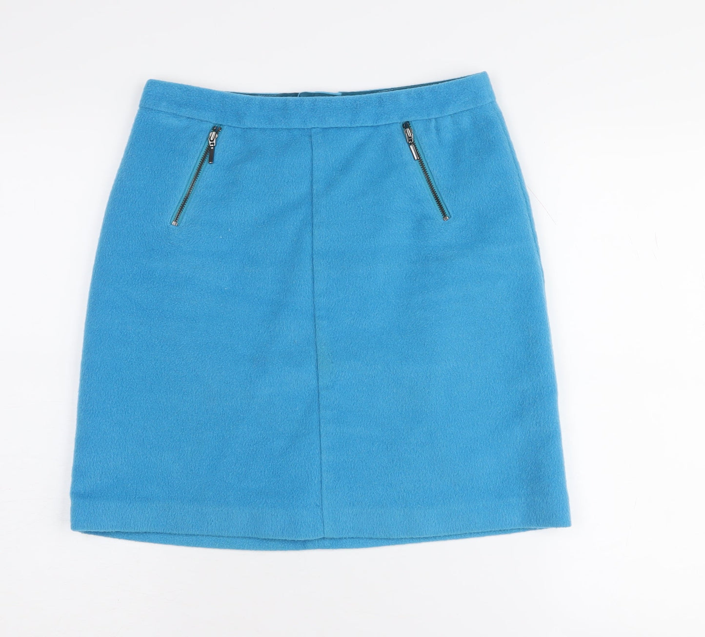 Marks and Spencer Women's Blue Pencil Skirt, Size 8