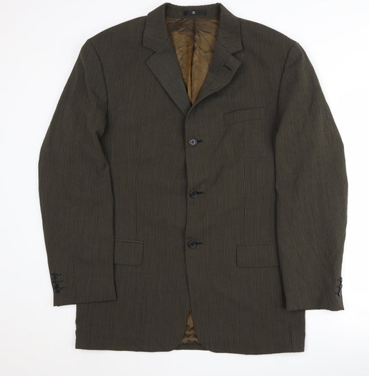 Mens UK Size 40 Ciro Citterio Regular Brown Suit Jacket
