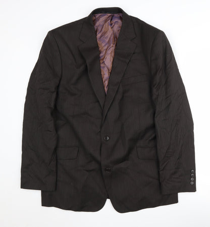 Mens UK Size 44 Ben Sherman Regular Black Suit Jacket