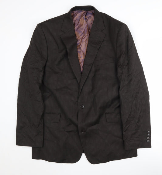 Mens UK Size 44 Ben Sherman Regular Black Suit Jacket