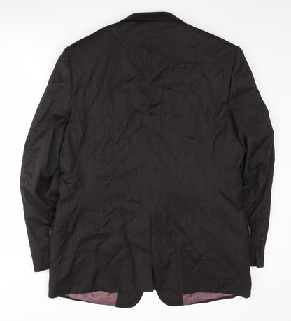 Mens UK Size 44 Ben Sherman Regular Black Suit Jacket