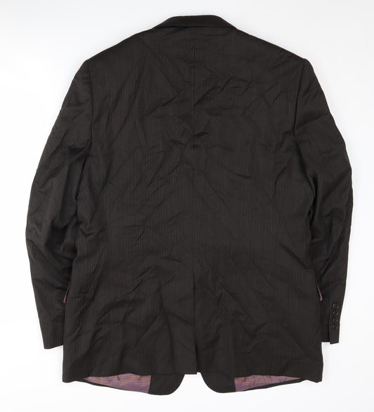 Mens UK Size 44 Ben Sherman Regular Black Suit Jacket