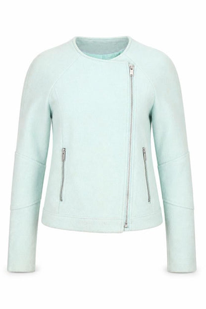 Marks & Spencer Women's Blue Biker Jacket Size 8