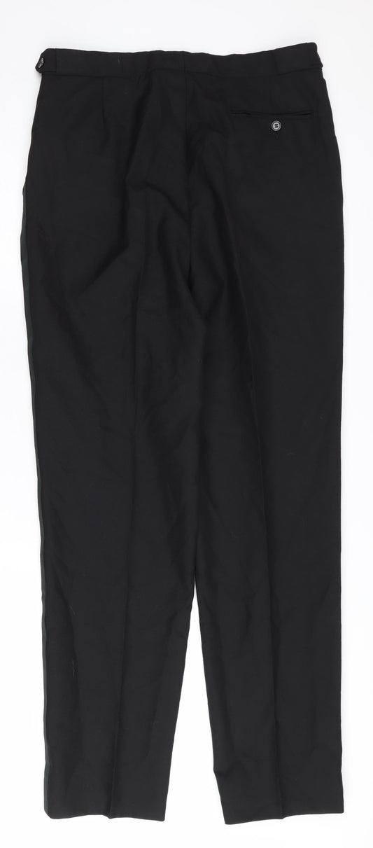 Mens UK Size 34L Ciro Citterio  Casual Workwear Black Trousers