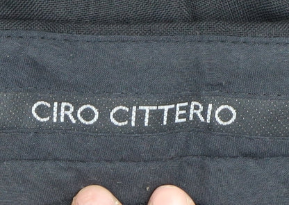Mens UK Size 34L Ciro Citterio  Casual Workwear Black Trousers