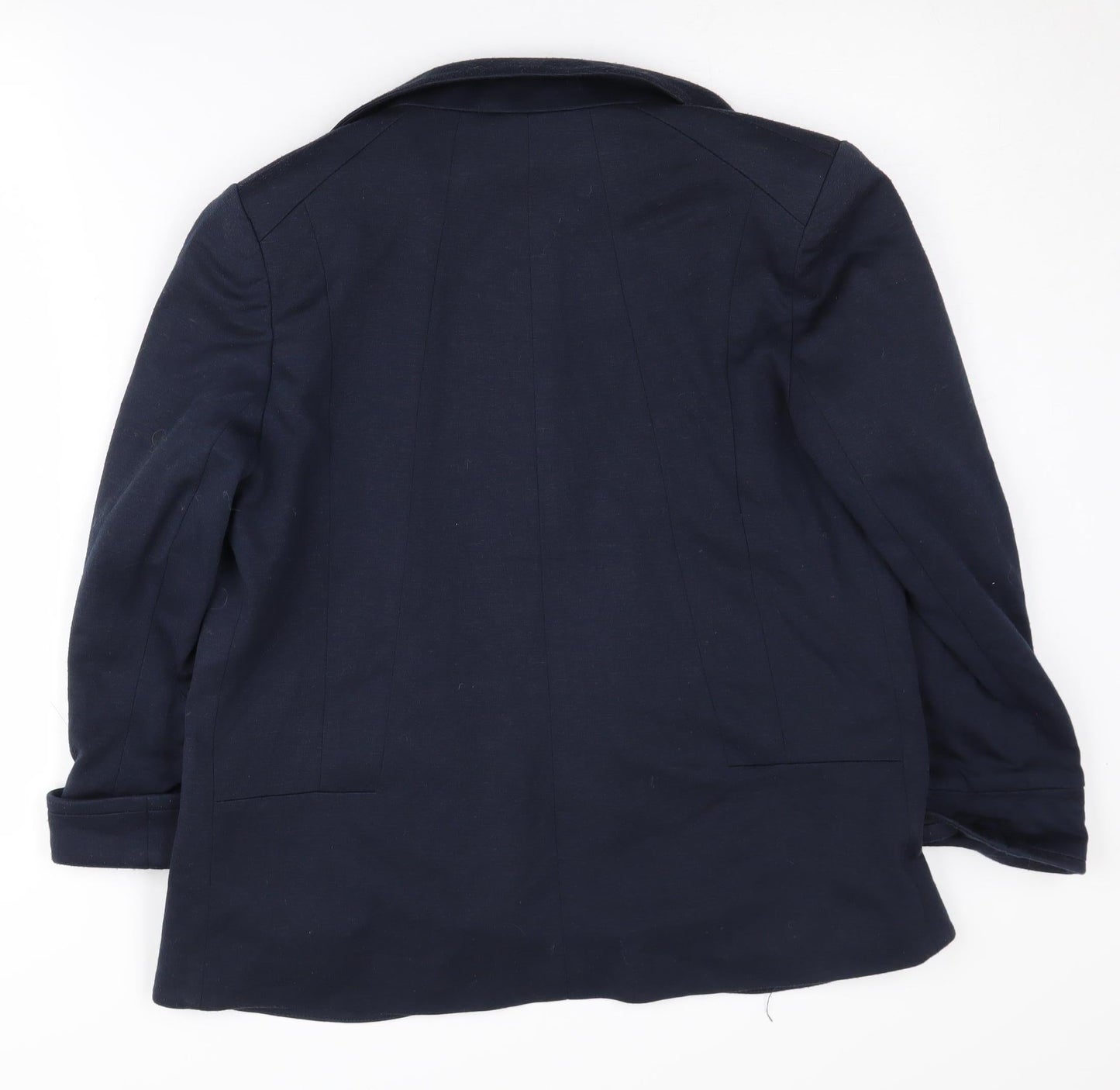 Wallis Women's Blue Blazer, Size 10, Lined Notch Lapel