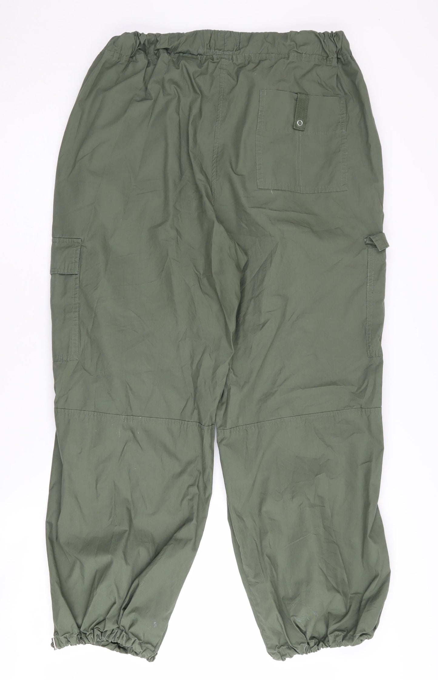 Unisex Adultss UK Size M NEXT Relaxed Fit Cargo Green Trousers