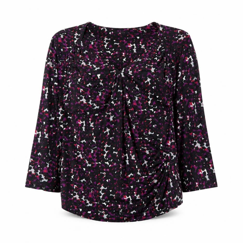 CC Petite Multicoloured Blouse - Women's Long Sleeve M