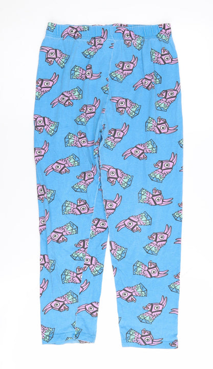 Fortnite Boys Blue Pyjama Pants, Size 10-11, Cotton, Graphic