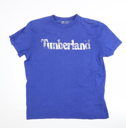 Timberland Men's Blue M T-Shirt, Regular Fit