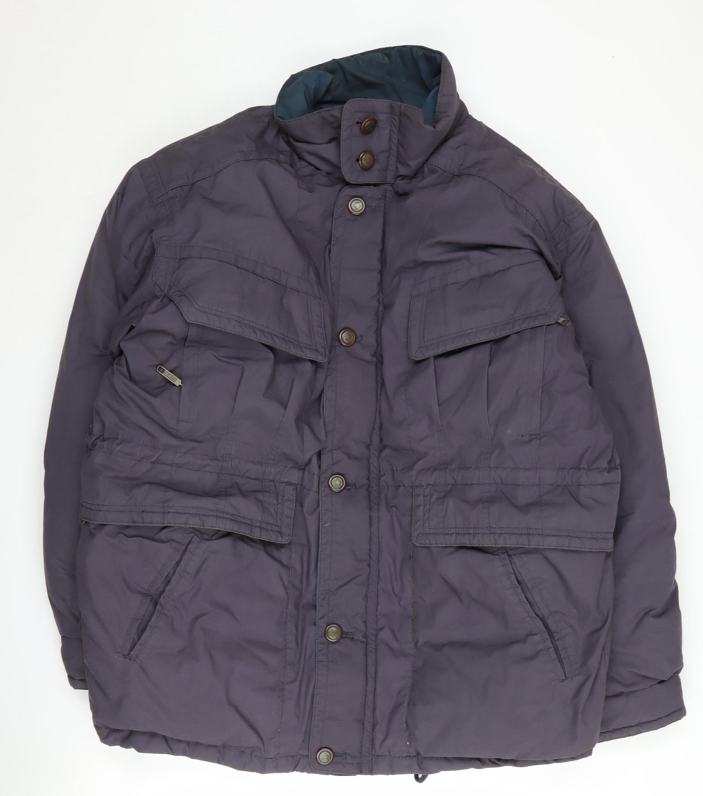 Unisex Grey Puffer Jacket, Size L, Winter Ready