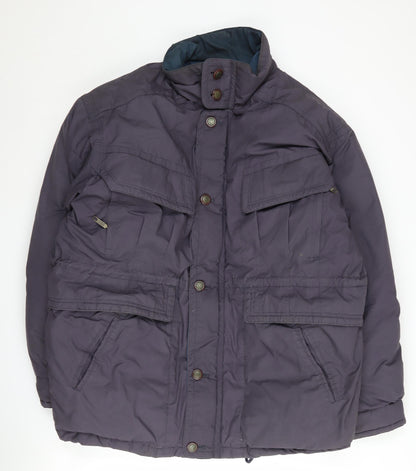 Unisex Grey Puffer Jacket, Size L, Winter Ready