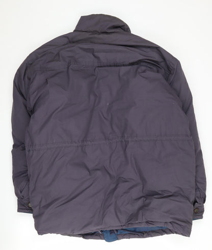 Unisex Grey Puffer Jacket, Size L, Winter Ready