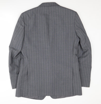 St Michael Men's Grey Single-Breasted Blazer 42R