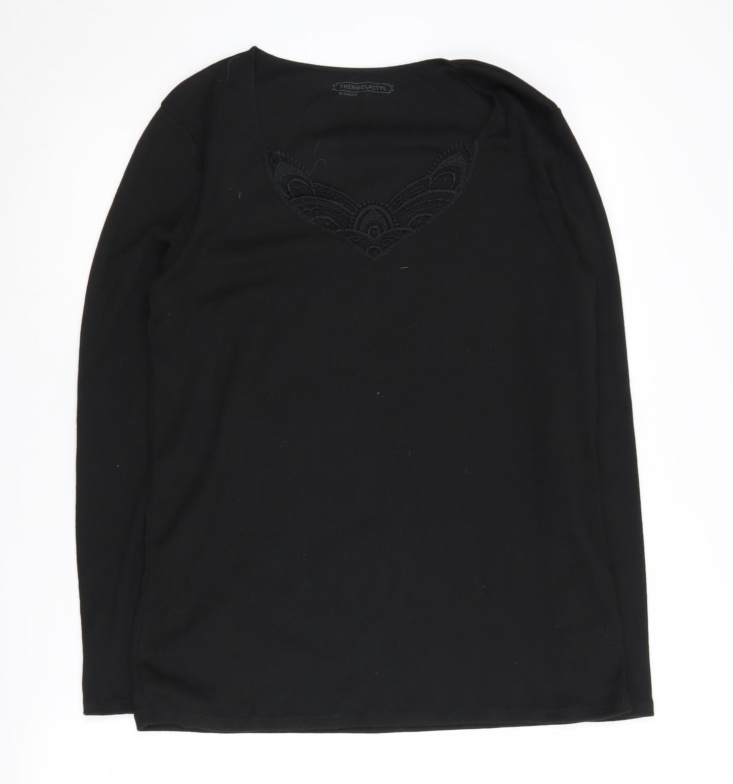 Womens UK Size XL Thermolactyl by Damart Black Pullover Jumper