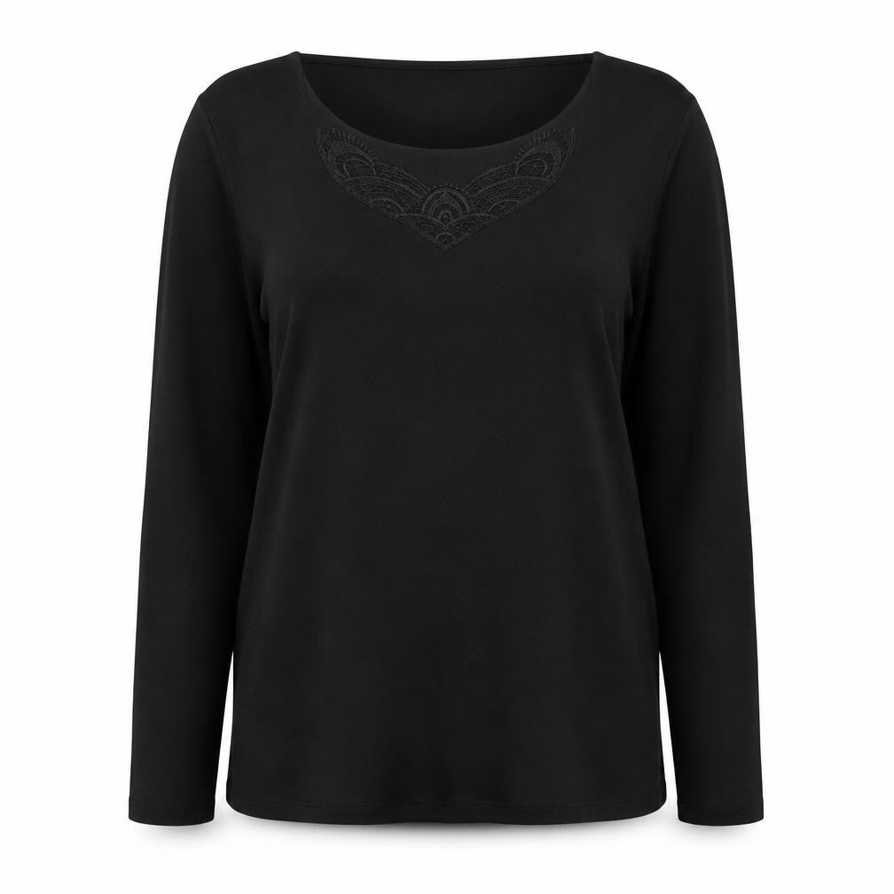 Womens UK Size XL Thermolactyl by Damart Black Pullover Jumper