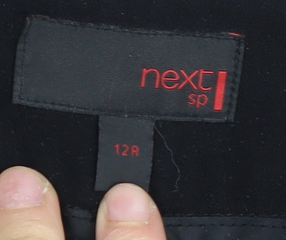 Womens UK Size 12 NEXT Regular Fit  Black Trousers