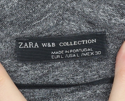 Womens UK Size 12 Zara Grey Cardigan Jumper