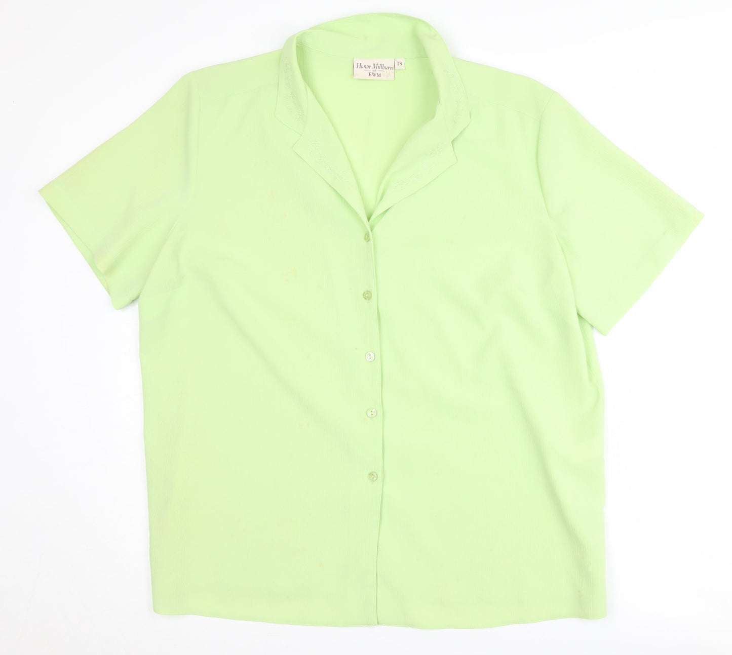 Womens UK Size 18 Honor Millburn at EWM Green  Button-Up