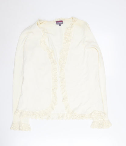 Womens UK Size 16 Spirit Ivory Cardigan Jumper