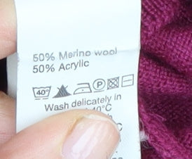 Blazer Men's Purple V-Neck Pullover Jumper 2XL