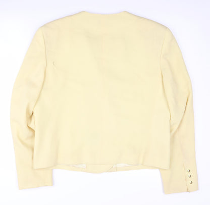 Hucke Mode Ivory Women's Blazer Size 14