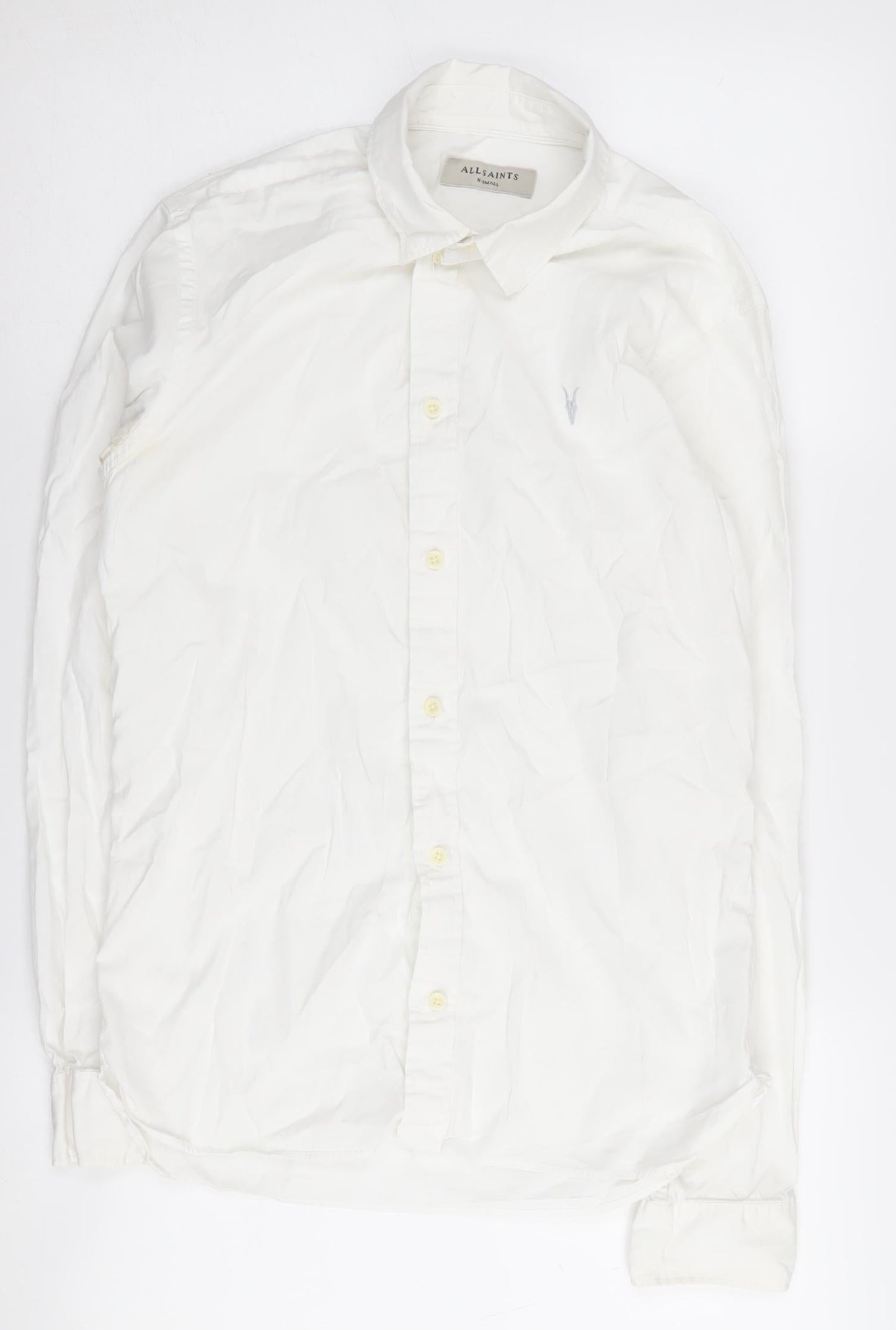 AllSaints Men's White XS Button-Up Casual Shirt
