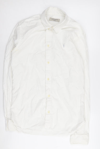 AllSaints Men's White XS Button-Up Casual Shirt