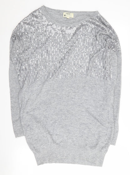 Womens UK Size 10 NEXT Grey  Jumper