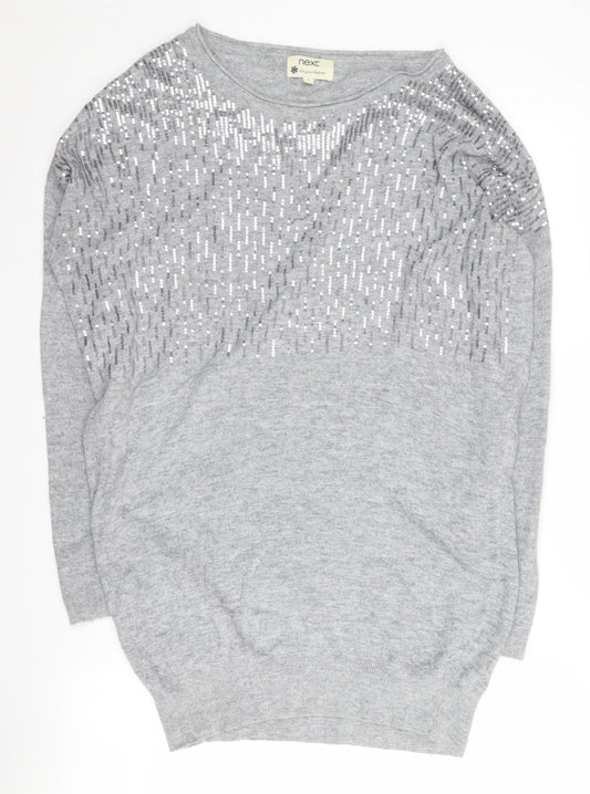 Womens UK Size 10 NEXT Grey  Jumper
